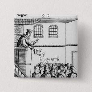 A Jesuit Preaching Against Our Bible Pinback Button
