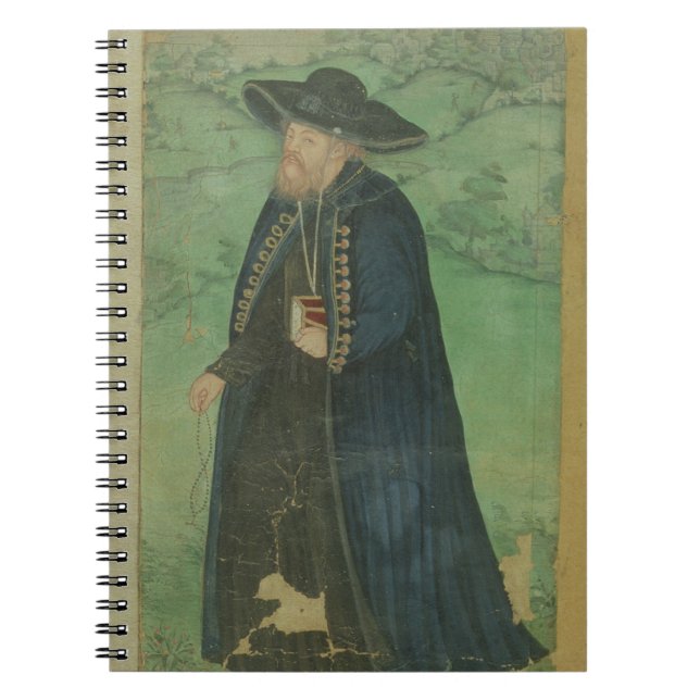 A Jesuit priest, inscribed in Persian: 'Jahangir S Notebook (Front)