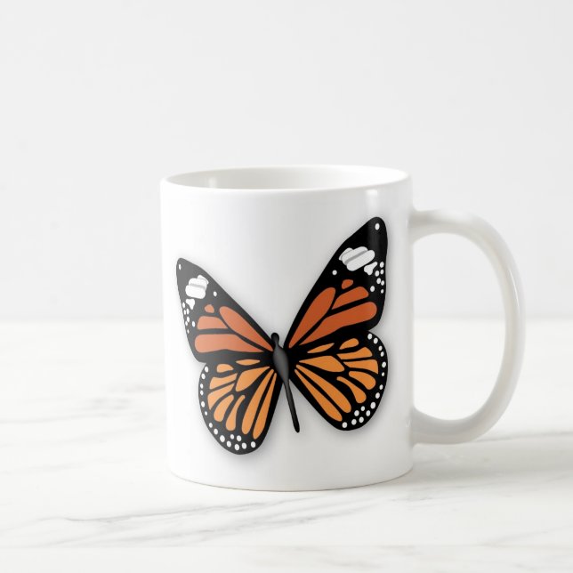 A Jeweled Monarch Butterfly Coffee Mug (Right)