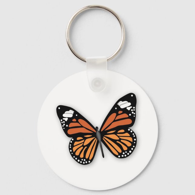 A Jeweled Monarch Butterfly Keychain (Front)