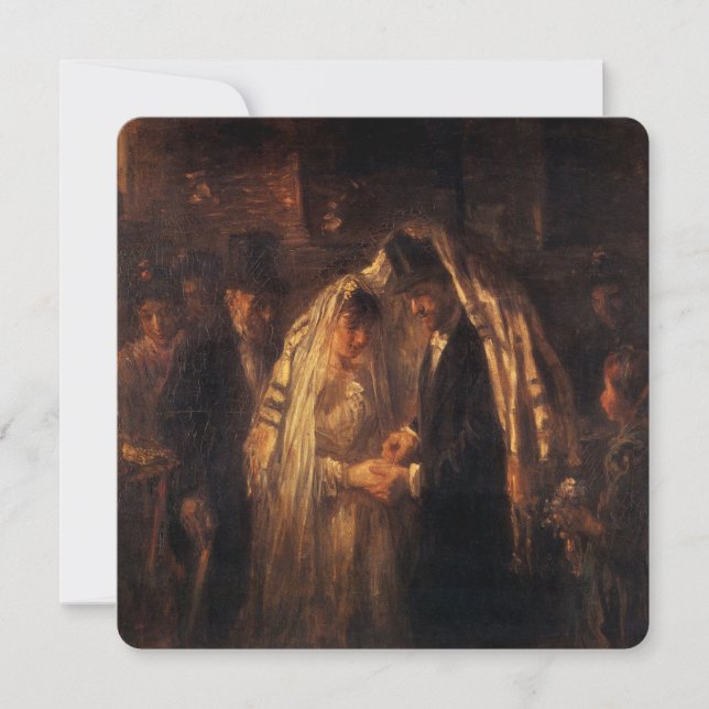 A Jewish Wedding by Jozef Israels - Circa 1903 Card (Front)