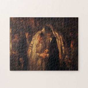 A Jewish Wedding by Jozef Israels - Circa 1903 Jigsaw Puzzle