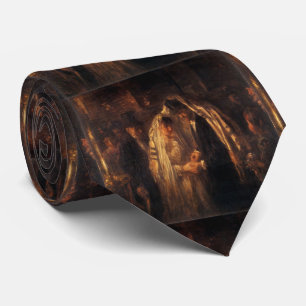 A Jewish Wedding by Jozef Israels - Circa 1903 Neck Tie