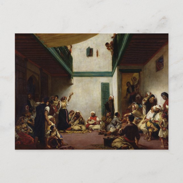 A Jewish wedding in Morocco, 1841 Postcard (Front)