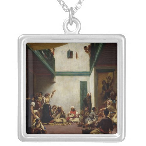 A Jewish wedding in Morocco 1841 Silver Plated Necklace