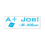[ Thumbnail: "A+ Job!" Assignment Marking Rubber Stamp ]