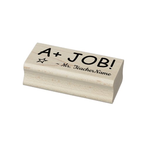 A JOB  Custom Teacher Name Rubber Stamp