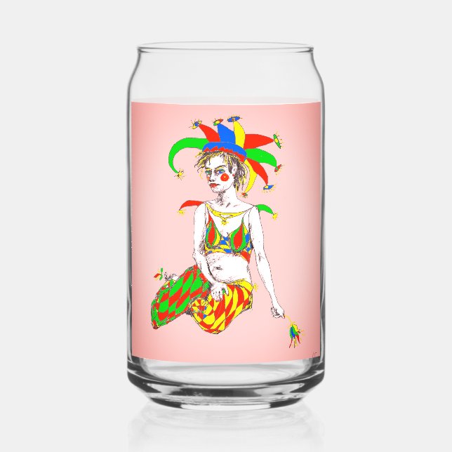 A joker can glass (Front)