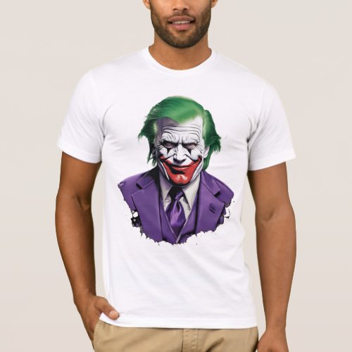 A Joker Designed Casual T_Shirt