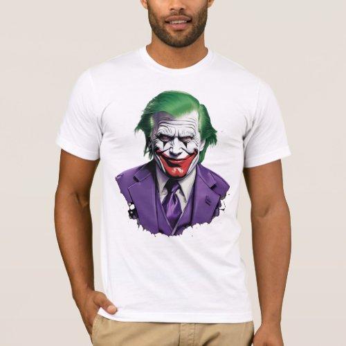A Joker Designed T_Shirt For Men