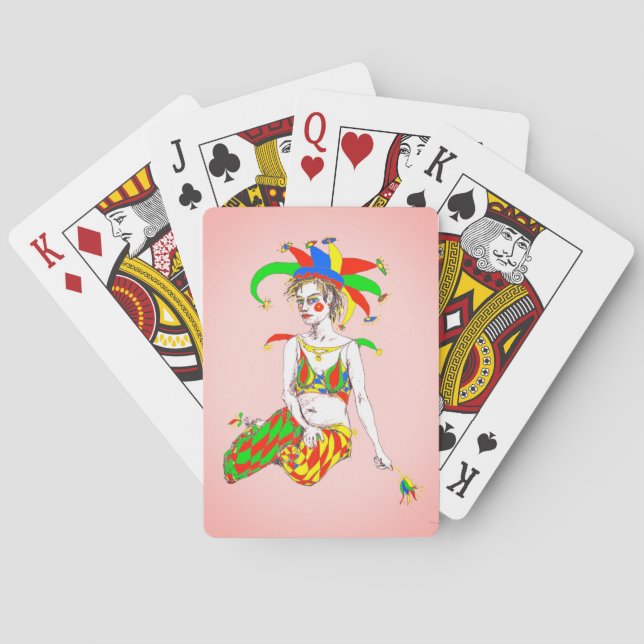 A joker poker cards (Back)
