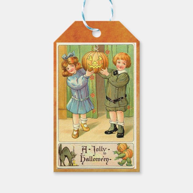 A Jolly Vintage Halloween Gift Tags