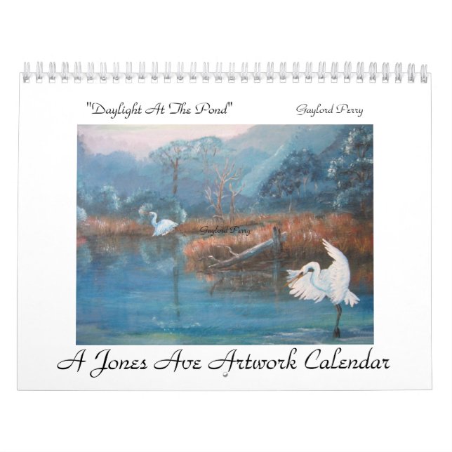 "A Jones Ave Artwork - Gaylord Perry" Calendar (Cover)