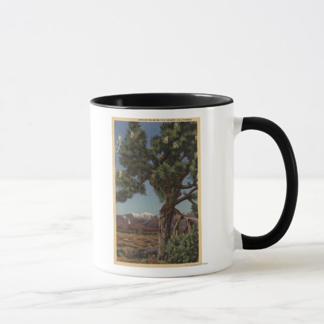 A Joshua Palm in Bloom in Californian Desert Mug (Right)