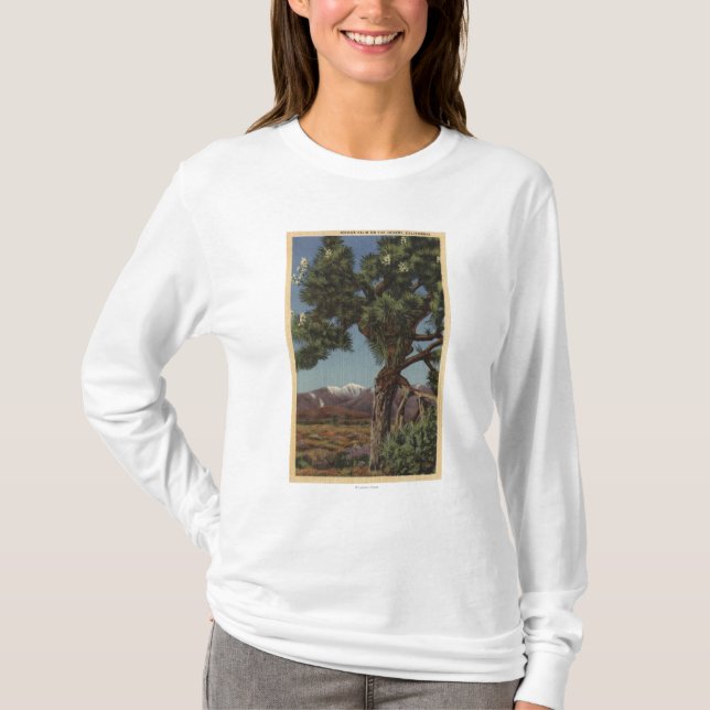 A Joshua Palm in Bloom in Californian Desert T-Shirt (Front)