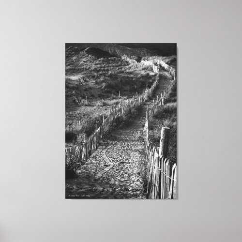 A Journey Made, fine art black and white Canvas Print