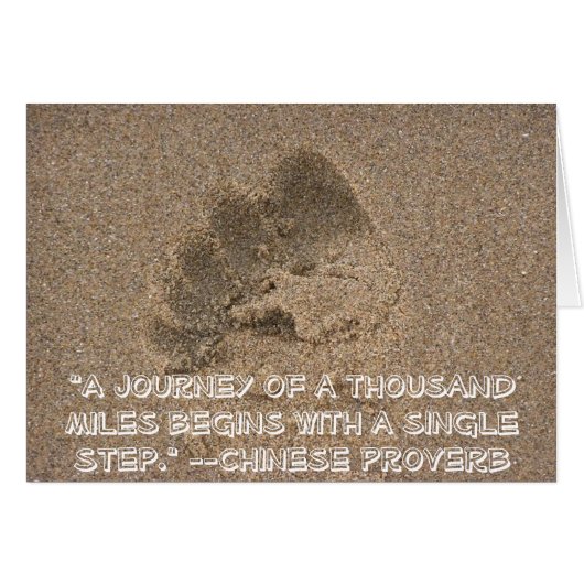 "A journey of a thousand... Cards (Front Horizontal)