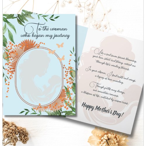 A Journey of Gratitude Birth Mothers Day Holiday Card