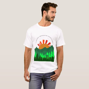 A Journey Through the Silent Slopes Retro Mountain T-Shirt