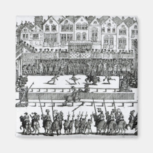 A Jousting Scene Magnet