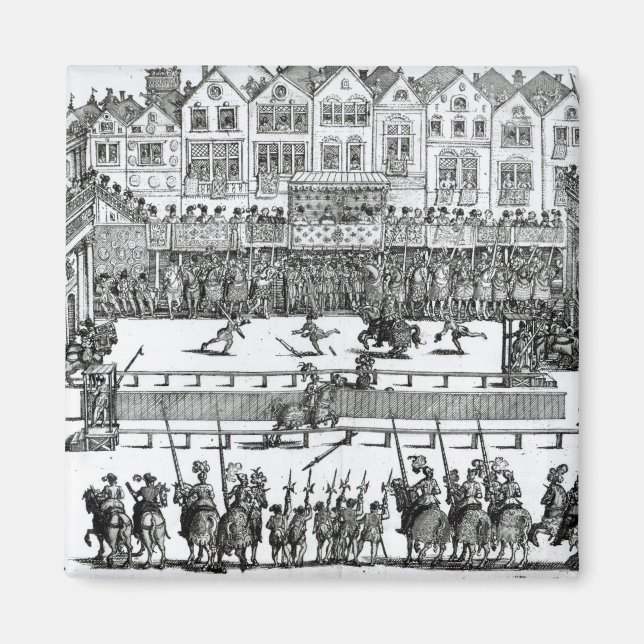 A Jousting Scene Magnet (Front)