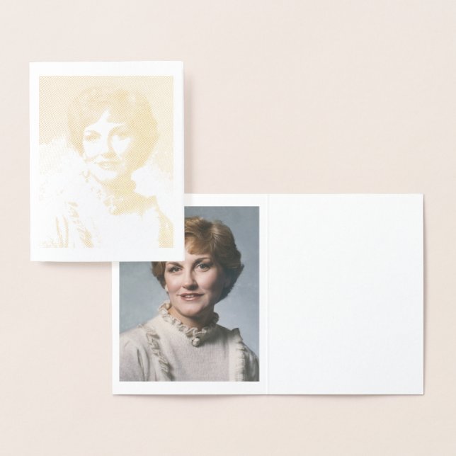 A. Joyce Elliott Gold Foil Note Card (Display)