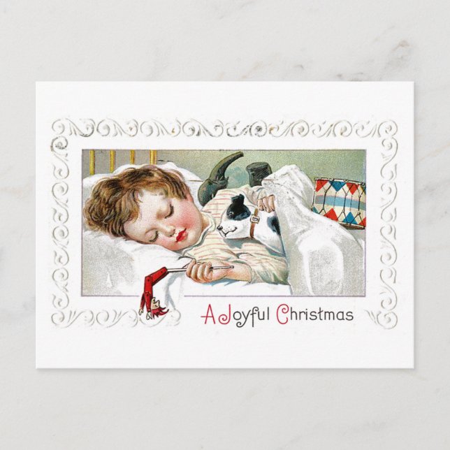 A Joyful Christmas Holiday Postcard (Front)