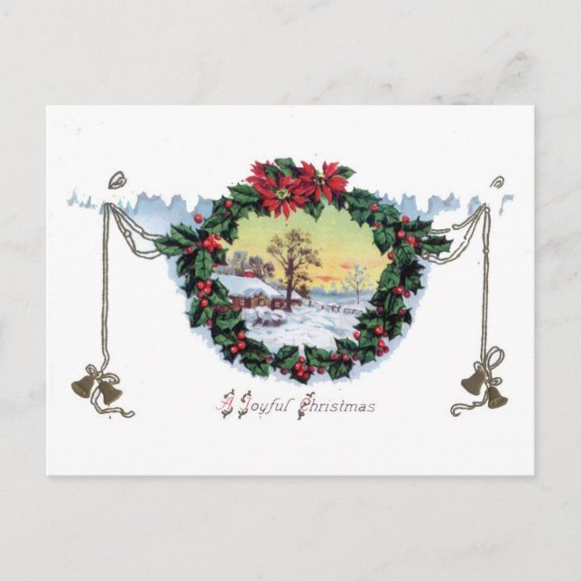 A Joyful Christmas Old-Fashioned Christmas Card (Front)
