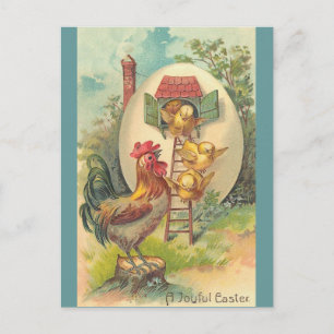A Joyful Easter Holiday Postcard