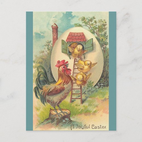 A Joyful Easter Holiday Postcard