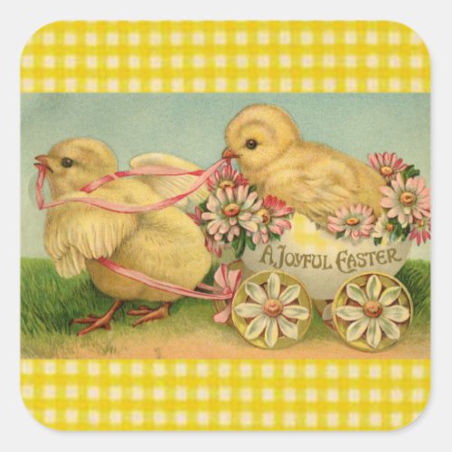 A Joyful Easter Square Sticker