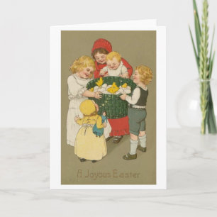 A Joyous Easter! Vintage Easter Greeting Card