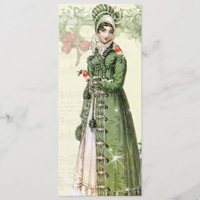 A Joyous Noel Jane Austen Inspired Menu (Front)