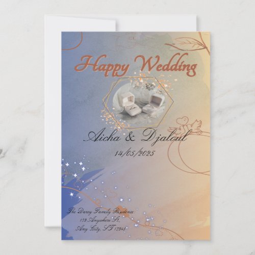 A Joyous Wedding Celebration Invitation