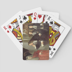 A Judge and Three Advocates, Venetian School (oil Poker Cards