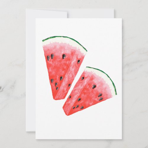 A juicy slice of sweet watermelon invitation