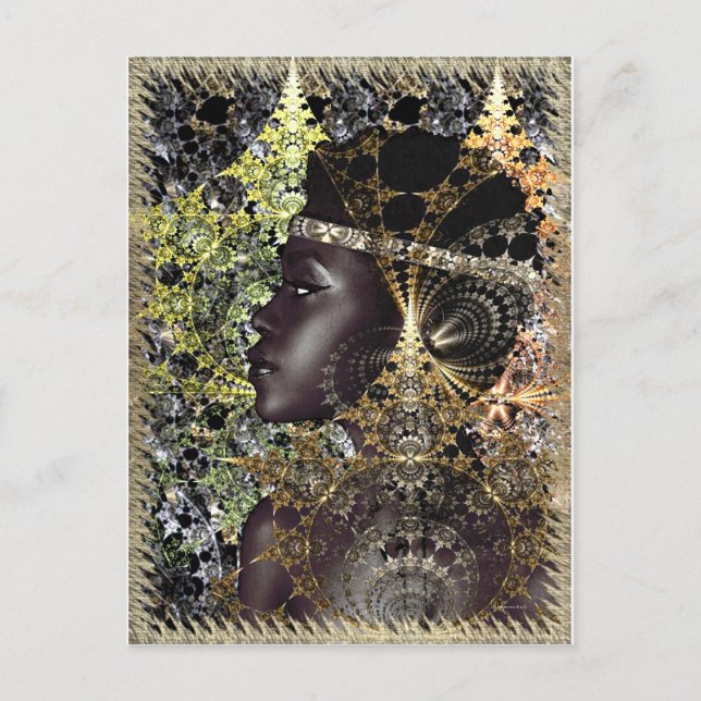 A Jungle Night Chameleon Postcard (Front)