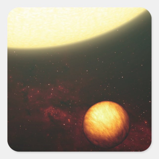 A Jupiter-like planet Square Sticker (Front)
