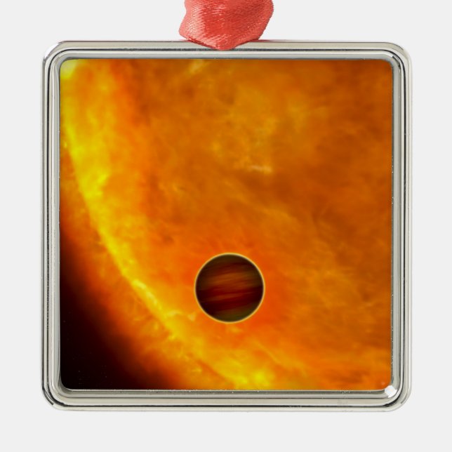 A Jupiter-sized planet Metal Ornament (Front)