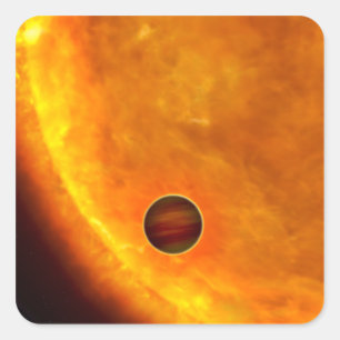 A Jupiter-sized planet Square Sticker