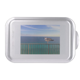 A juvenile large white-headed gull cake pan
