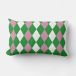 A.k.a Pink &amp; Green Argyle Throw Pillow at Zazzle
