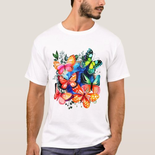 A Kaleidoscope Of Butterflies T_Shirt