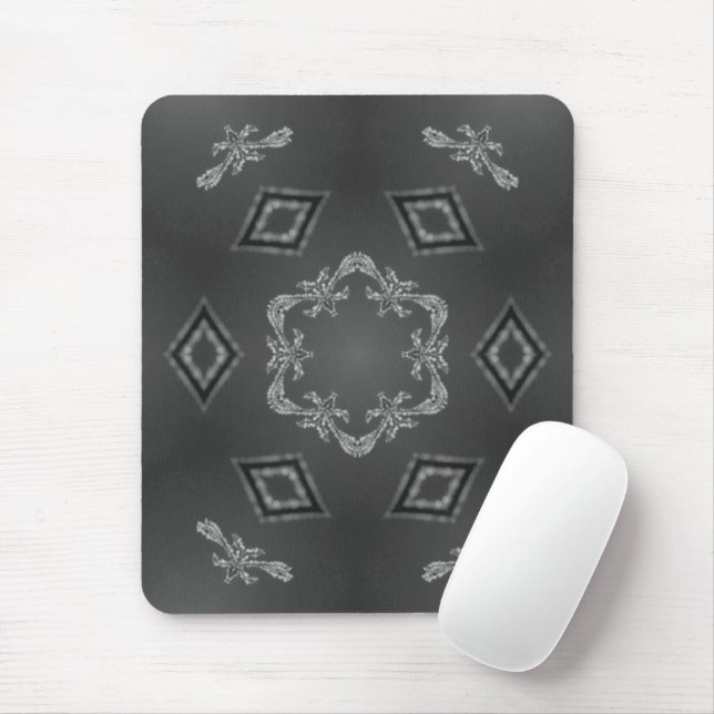 A Kaleidoscope of Delicate Etchings Mouse Pad (With Mouse)