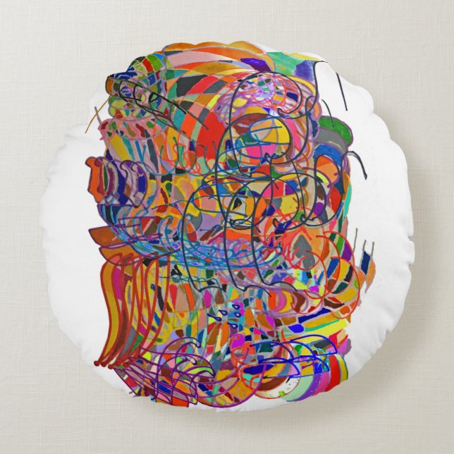 A Kalelidoscope Round Pillow (Front)