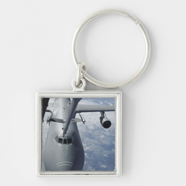 A KC-10 Extender prepares to refuel a C-5 Galax Keychain (Front)