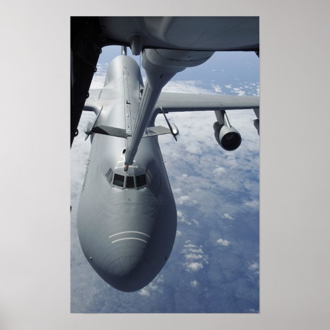 A KC-10 Extender prepares to refuel a C-5 Galax Poster (Front)