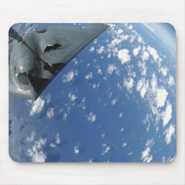 A KC-135 Stratotanker refuels a B-2 Spirit Mouse Pad (Front)