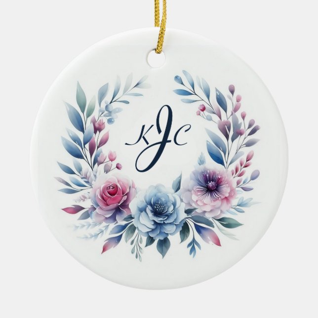 "A Keepsake of Love in Full Bloom" Ornament (Front)