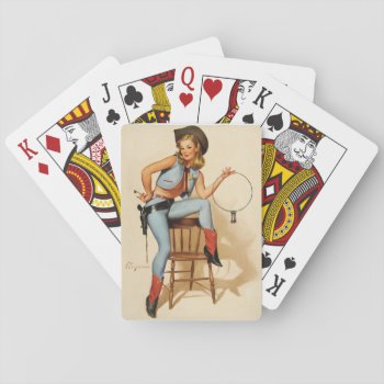 A Key Situation Pin Up Art Playing Cards by Pin_Up_Art at Zazzle